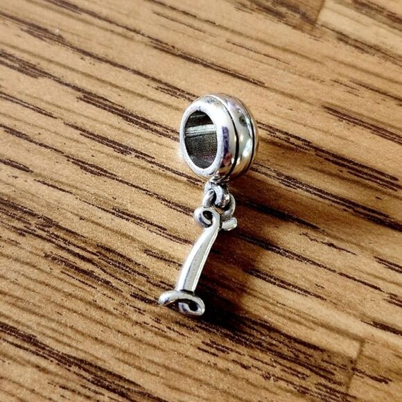 BRIGHTON Vintage Dangle Charms. Script L and #1, $12 each! TIMELESS! - Picture 3 of 6